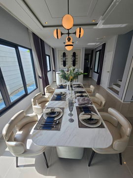ให้เช่าบ้าน Grande Pleno สุขุมวิท-บางนา เฟอร์ครบ ตกแต่ง Classic Luxury