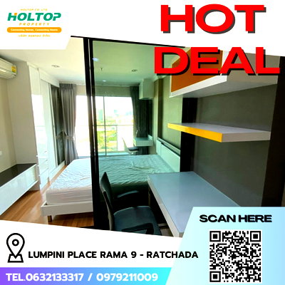 คอนโดให้เช่า : #R5340 ให้เช่าคอนโด Lumpini Place Rama 9 - Ratchada