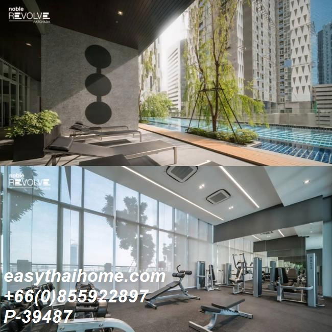 picture P-39487 Condo for rent Noble Revolve Ratchada fully furnished (Confirm again when visit).  - 4/9