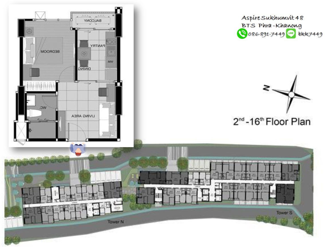 picture For SALE Aspire Sukhumvit48 32.3Sq.m. BTS Phra-Khanong - 5/17
