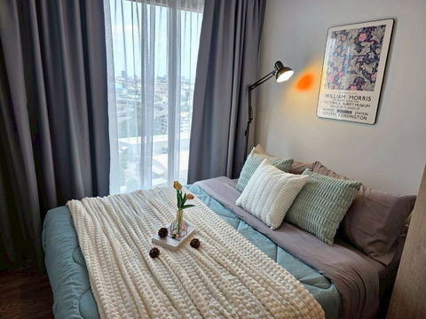 ✨ Beautiful and cheap, Condo Modiz Sukhumvit 50, size 30 sq m, 1 bedroom, Building B, 9th floor 🏡💖