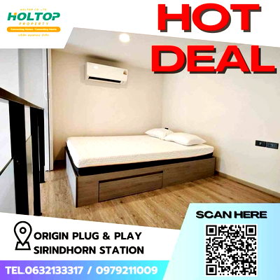 คอนโดให้เช่า : #Z1627 ให้เช่าคอนโด Origin Plug & Play Sirindhorn Station
