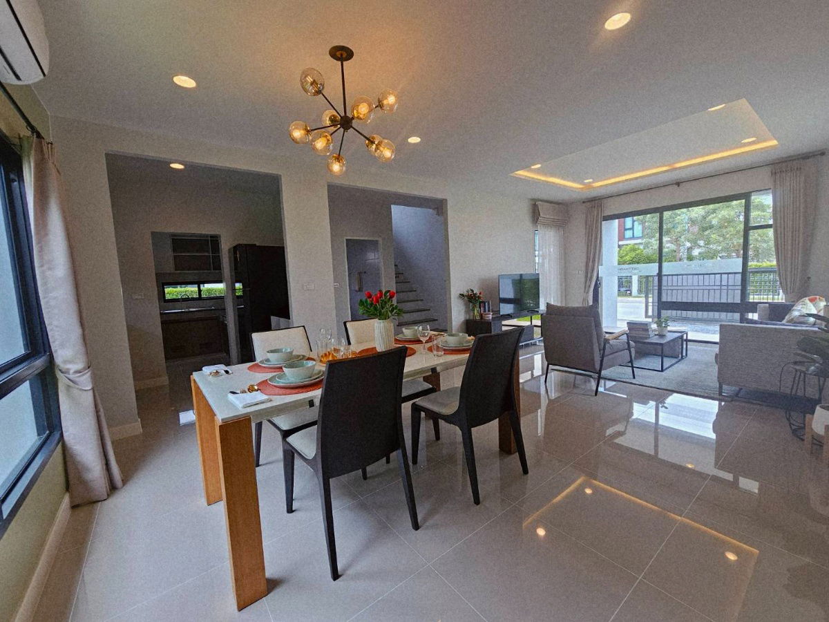 รูป บ้านเดี่ยวติดถนนใหญ่ 4 นอนแต่งเฟอร์ครบ ใกล้ทางด่วน เศรษฐสิริวงแหวนลำลูกกา - รูปที่ 10/14