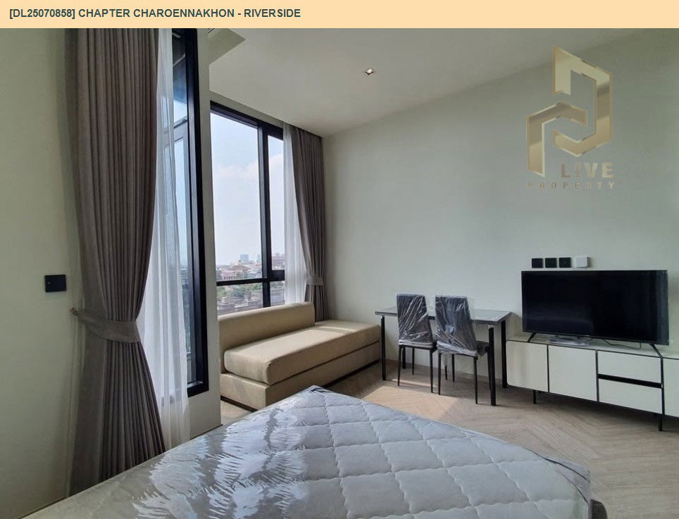 รูป MDL25070858 ให้เช่าคอนโด แชปเตอร์ เจริญนคร - ริเวอร์ไซต์ (Chapter Charoennakhon - Riverside) ใกล้ BTS กรุงธนบุรี พร้อมเข้าอยู่ โทรด่วน 0638692663 LineID @534wlwof - รูปที่ 2/10