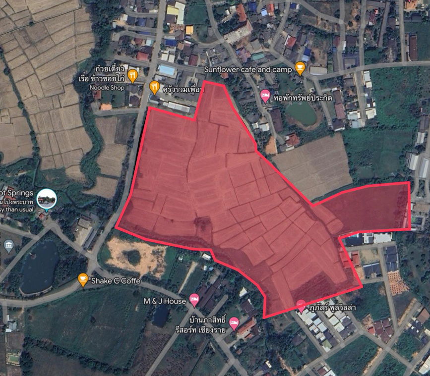 picture For Sale: Prime Land Location Across from Pong Prabat Hot Springs Wide Frontage, Roadside Property Near the City Center - 1/4