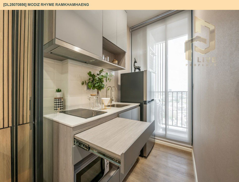 picture DL25070856 Condo for rent, Modiz Rhyme Ramkhamhaeng near MRT รามคำแหง, ready to move in, call urgently 0656133286 LineID @655ebbvc - 8/10