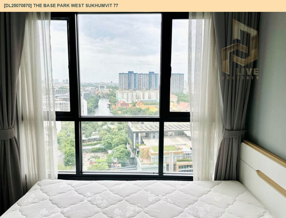 รูป MDL25070870 ให้เช่าคอนโด เดอะ เบส พาร์ค เวสต์ สุขุมวิท 77 (The Base Park West Sukhumvit 77) ใกล้ BTS อ่อนนุช พร้อมเข้าอยู่ โทรด่วน 0638692663 LineID @534wlwof - รูปที่ 3/8