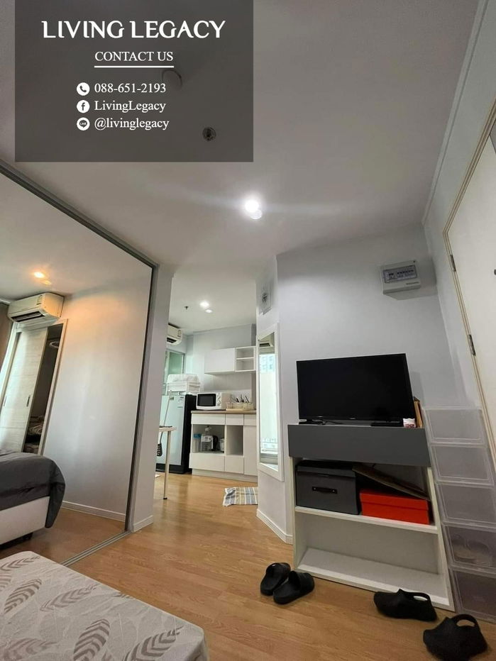 รูป SGVJIV ให้เช่าคอนโด Lumpini Place Srinakarin - Huamark Station 26 ตร.ม. ชั้น 19 line id : @livinglegacy - รูปที่ 4/5