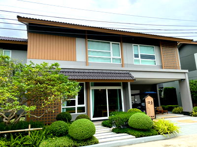 บ้านเดี่ยว มหาวิทยาลัยศิลปากร เมืองทองธานี : #บ้านตัวอย่างบ้านเดี่ยวตกแต่งพร้อมเข้าอยู่# ใกล้ดอนเมือง!! อณาสิริ สรงประภา โครงการคุณภาพจากแสนสิริ