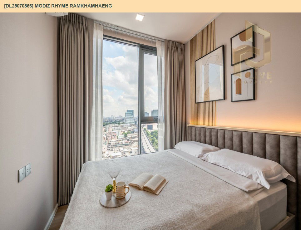 picture DL25070856 Condo for rent, Modiz Rhyme Ramkhamhaeng near MRT รามคำแหง, ready to move in, call urgently 0656133286 LineID @655ebbvc - 3/10