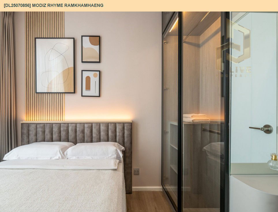 picture DL25070856 Condo for rent, Modiz Rhyme Ramkhamhaeng near MRT รามคำแหง, ready to move in, call urgently 0656133286 LineID @655ebbvc - 7/10