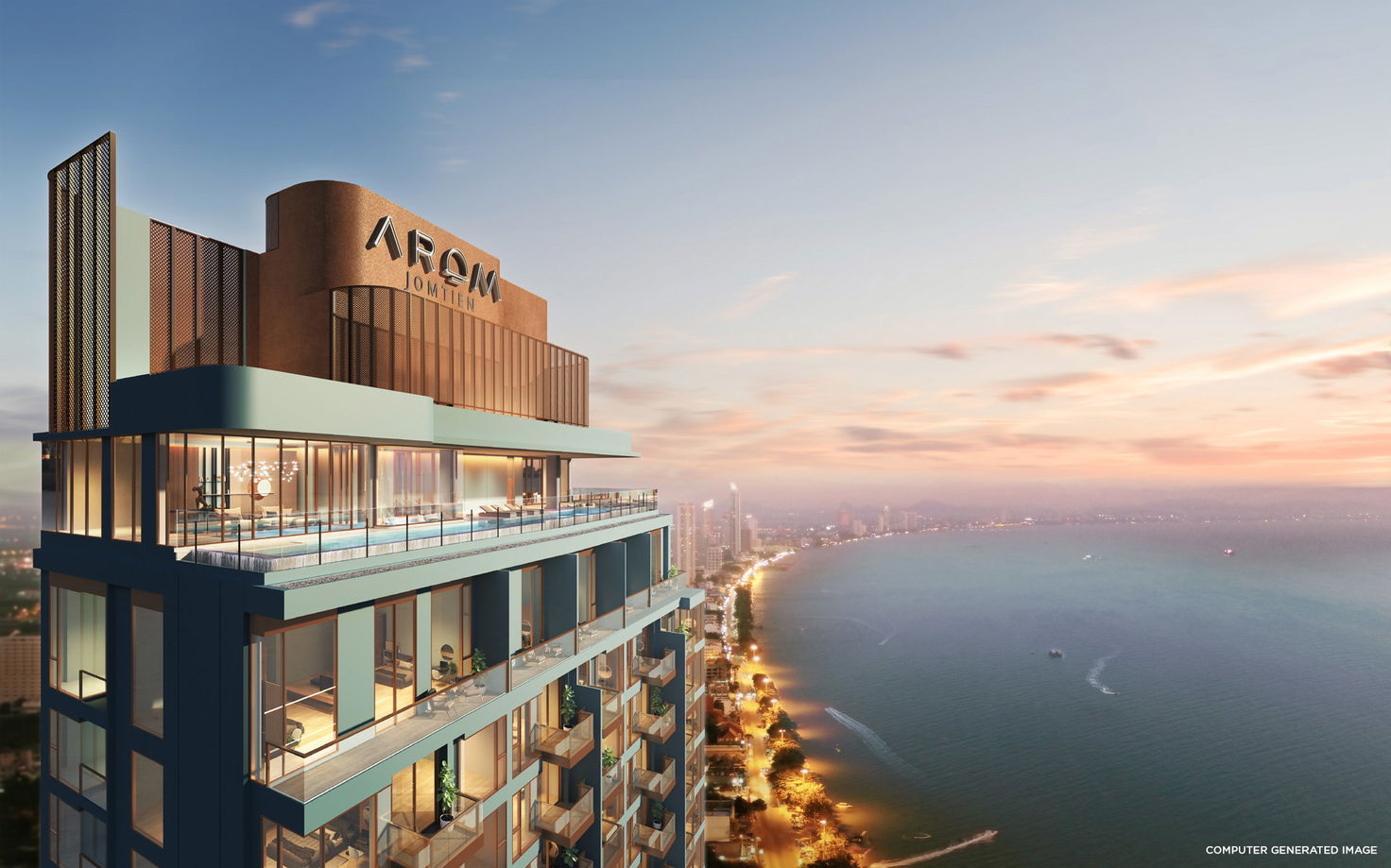 รูป 1 Bedroom Condominium @ Arom Jomtien - รูปที่ 9/11