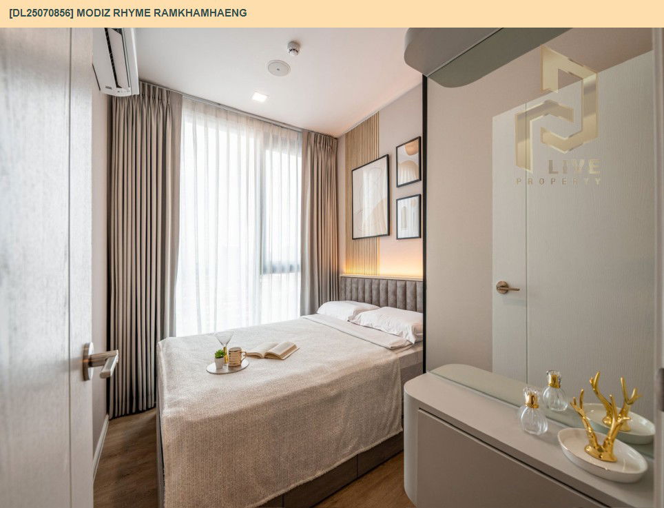 picture DL25070856 Condo for rent, Modiz Rhyme Ramkhamhaeng near MRT รามคำแหง, ready to move in, call urgently 0656133286 LineID @655ebbvc - 6/10