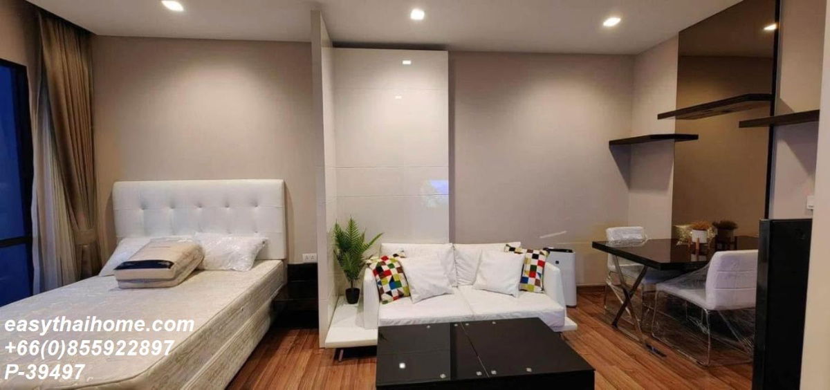 รูป P-39497 ให้เช่า คอนโด ไอวี่ แอมพิโอ Ratchadaphisek Rd, Huai Khwang, Bangkok พร้อมอยู่ ราคาถูก Line Id @easythaihome 085-592-2897 - รูปที่ 5/10