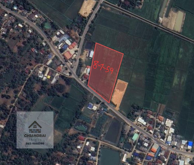 picture 🏞 Beautiful Land for Sale: 8-1-59 Rai (3,359 sq.wah) 📍Located at Mae Khao Tom Junction, near Highway CHR.1063 - 3/7