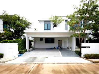 บ้านเดี่ยว บิ๊กซี บางพลี : ขายบ้าน หมู่บ้านมัณฑนา กม.15  แบบบ้าน Premier บ้านเลขที่สวย รวยทรัพย์