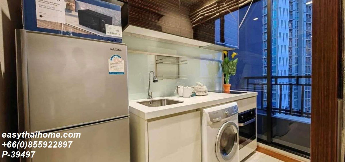 รูป P-39497 ให้เช่า คอนโด ไอวี่ แอมพิโอ Ratchadaphisek Rd, Huai Khwang, Bangkok พร้อมอยู่ ราคาถูก Line Id @easythaihome 085-592-2897 - รูปที่ 7/10