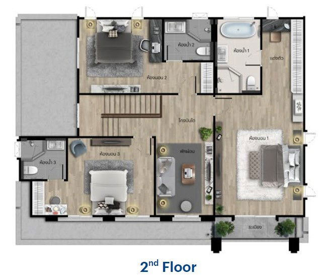 รูป แปลงสวย ที่ดินเยอะ บ้านเลขที่ปัง 168/68 ใกล้สวนเพียง 20 ก้าวเท่านั้น เศรษฐสิริ ราชพฤกษ์-นครอินทร์ - รูปที่ 19/19