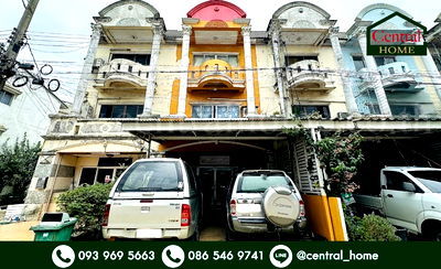 อาคารพาณิชย์ นนทบุรี : อาคารพาณิชย์ 3 ชั้น วิโรจน์วิลล์ บางบัวทอง นนทบุรี ราคาถูกที่สุด