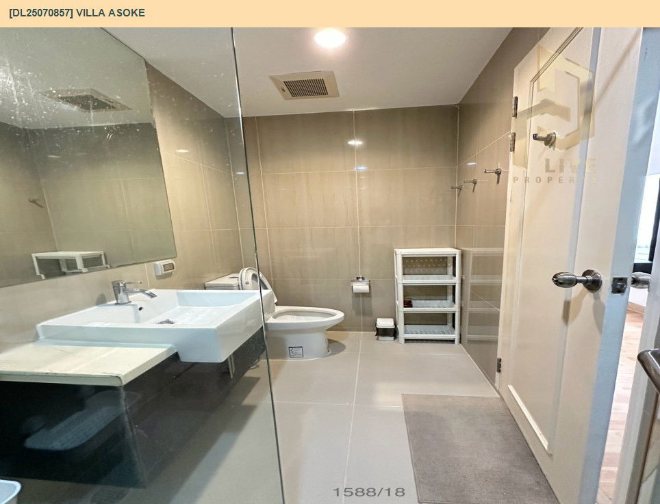 picture DL25070857 Condo for rent, Villa Asoke near MRT เพชรบุรี, ready to move in, call urgently 0656133286 LineID @655ebbvc - 10/11