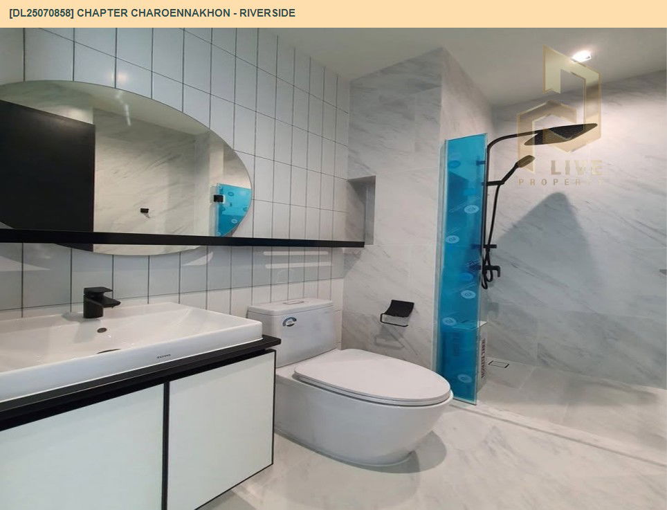 รูป DL25070858 ให้เช่าคอนโด แชปเตอร์ เจริญนคร - ริเวอร์ไซต์ (Chapter Charoennakhon - Riverside) ใกล้ BTS กรุงธนบุรี พร้อมเข้าอยู่ โทรด่วน 0638692663 LineID @655ebbvc - รูปที่ 7/10