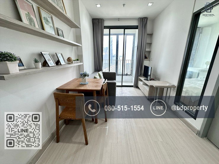 รูป Bestdeal ให้เช่า 1 ห้องนอน 31ตรม.ราคา16,000/เดือนเท่านั้น เฟอร์นิเจอร์และเครื่องใช้ไฟฟ้าครบ“IDEO MOBI RAMA 9” ใกล้MRT และ เซ็นทรัลพระราม 9 เพียง 80 ม. - รูปที่ 7/10