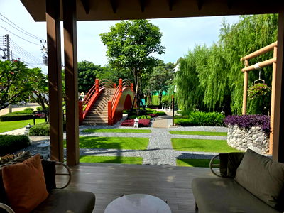ทาวน์โฮม รังสิต : ทาวน์โฮมติดสวน ฟังก์ชั่นครบ!! ห้องน้ำในตัวทุกห้องนอน บรรยากาศร่มรื่น ใกล้ฟิวเจอร์พาร์ค รังสิต