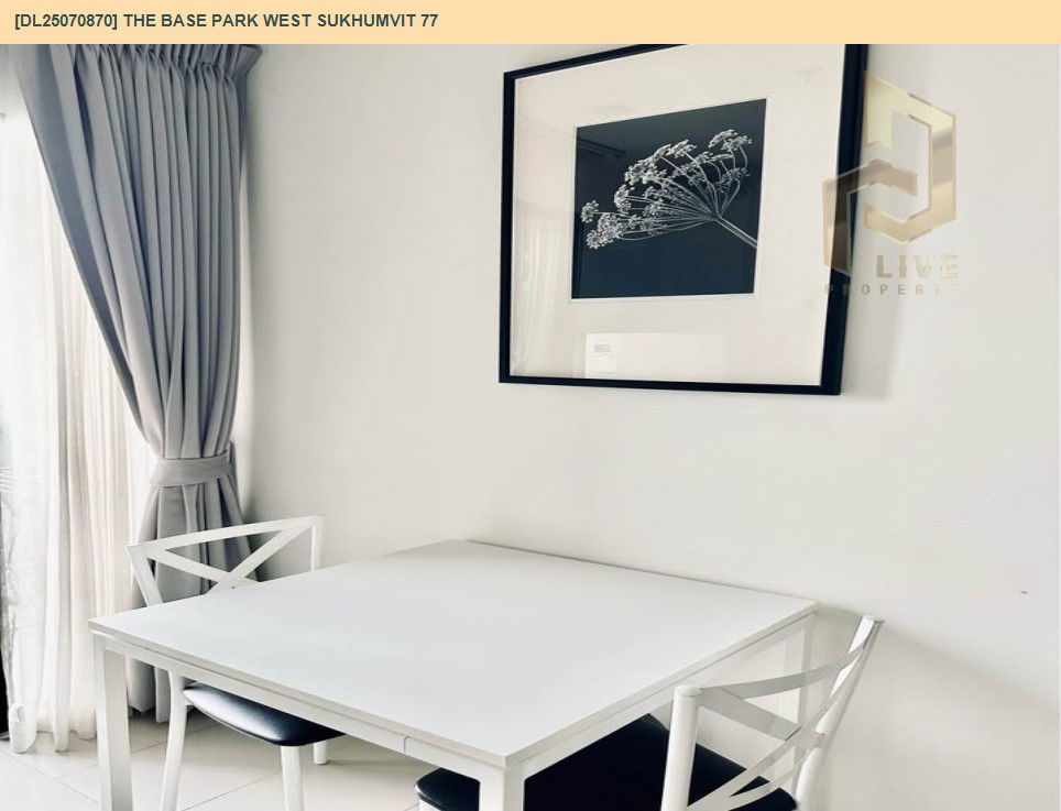 picture DL25070870 Condo for rent, The Base Park West Sukhumvit 77 near BTS On Nut, ready to move in, call urgently 0656133286 LineID @534wlwof - 6/8