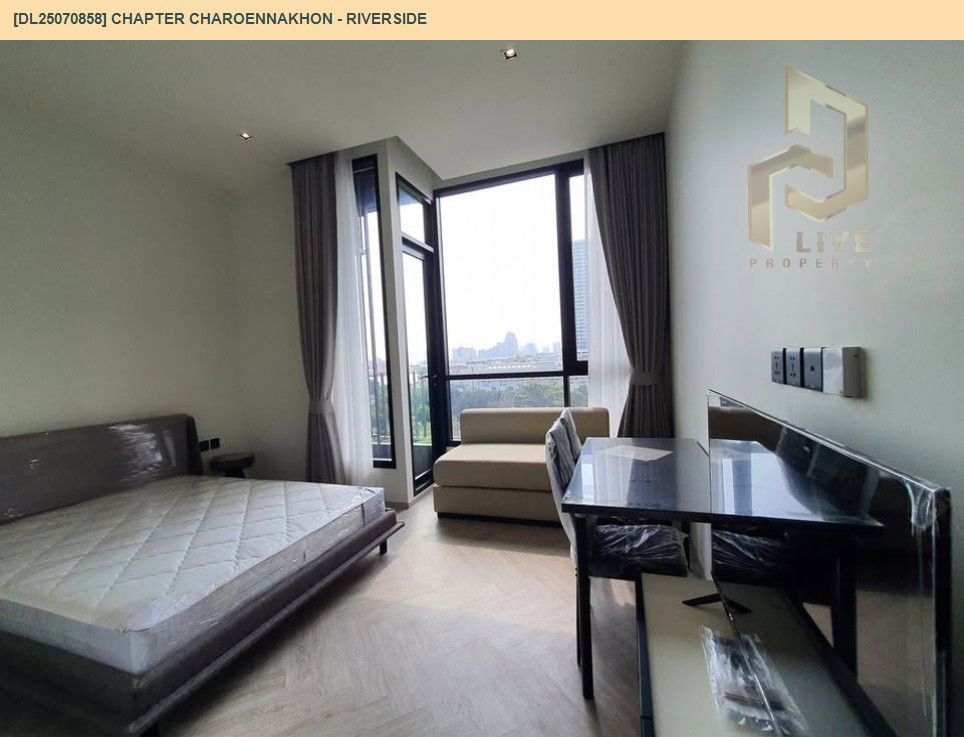 รูป MDL25070858 ให้เช่าคอนโด แชปเตอร์ เจริญนคร - ริเวอร์ไซต์ (Chapter Charoennakhon - Riverside) ใกล้ BTS กรุงธนบุรี พร้อมเข้าอยู่ โทรด่วน 0638692663 LineID @534wlwof - รูปที่ 4/10
