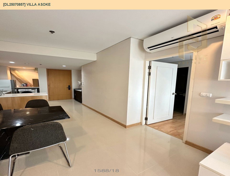 picture DL25070857 Condo for rent, Villa Asoke near MRT เพชรบุรี, ready to move in, call urgently 0656133286 LineID @655ebbvc - 6/11