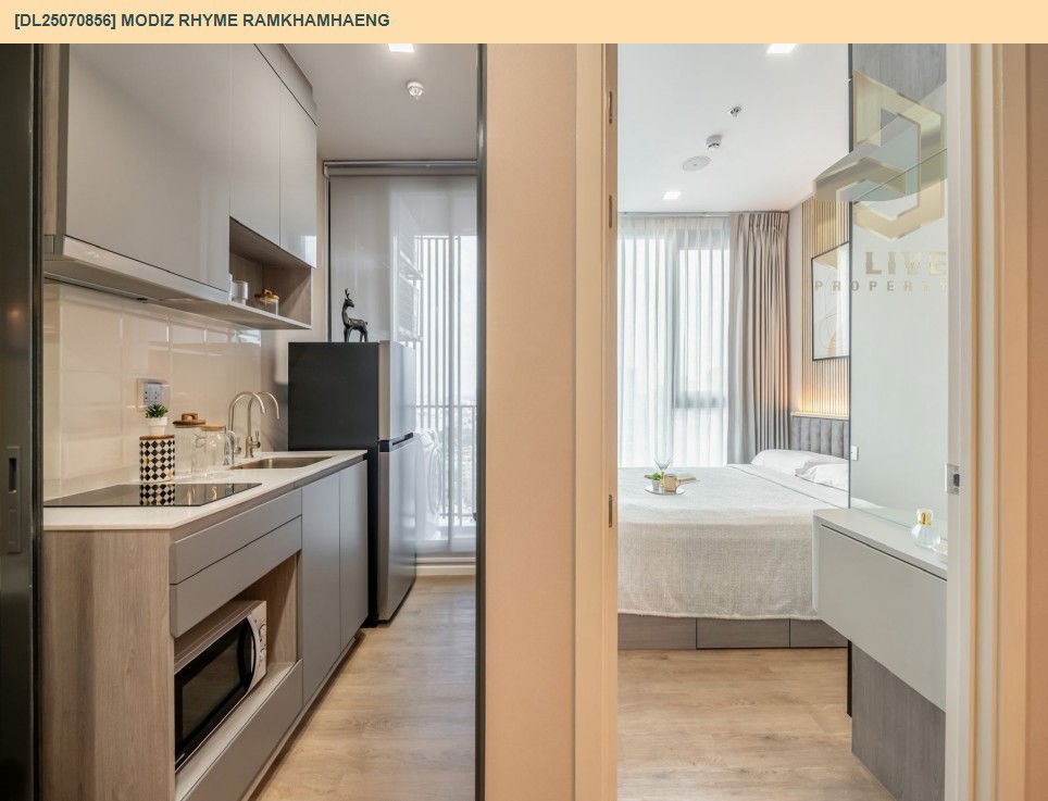 picture DL25070856 Condo for rent, Modiz Rhyme Ramkhamhaeng near MRT รามคำแหง, ready to move in, call urgently 0656133286 LineID @655ebbvc - 5/10