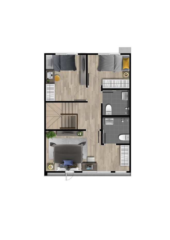 รูป 🏡 ทาวน์โฮม ใกล้ทางด่วน 🏡 สิริเพลส - ประชาอุทิศ75 - รูปที่ 3/9