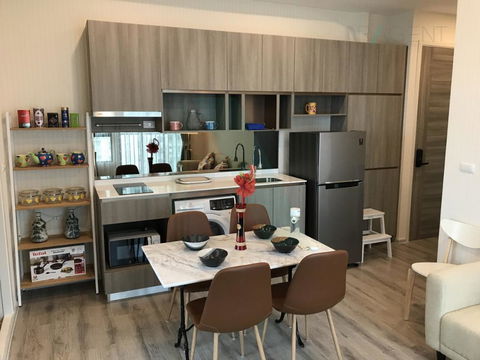 🚩 For Rent Condo KNIGHTSBRIDGE COLLAGE RAMKHAMHAENG Building 1, Floor 9,2 bed room, Room size 44.00 sqm