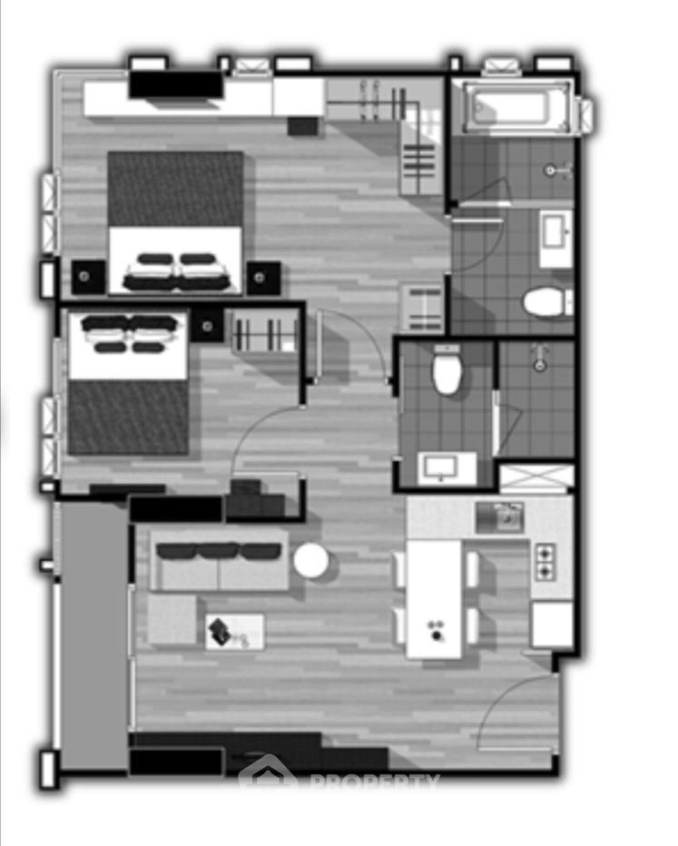 picture 2-BR Condo at The Capital Ratchaprarop - Vibhavadi near BTS Sanam Pao (ID 846887) - 9/21