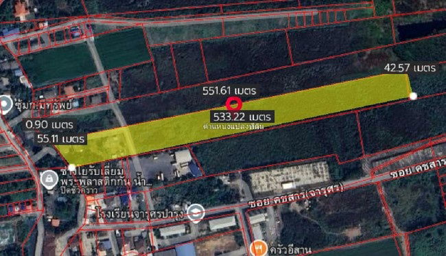 รูป sss501 ขายที่ดิน คลอง 1รังสิต ใกล้โรงเรียนจารุศรณ์ - รูปที่ 4/7