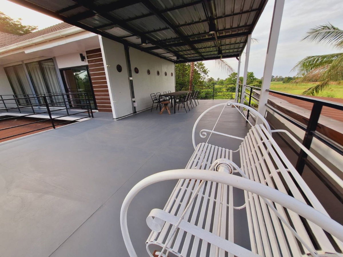 รูป ขายบ้านสวยหลังใหญ่พร้อมอยู่อาศัย รวมที่ดินขนาด 1 ไร่ ติดถนนใหญ่ ใกล้เขาใหญ่-วังน้ำเขียว เหมาะเปิดคาเฟ่ ร้านอาหาร เจ้าของขายเอง - รูปที่ 7/26