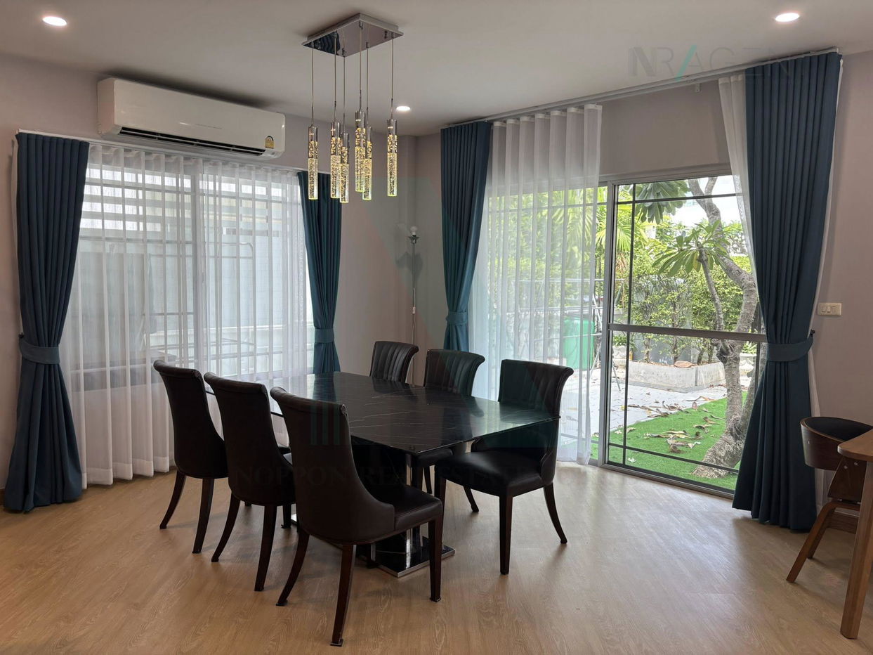 picture 🚩 For Rent 2-story House MANTHANA 2 ONNUT - WONGWAN 3 bedroom 3 bathroom - 1/8