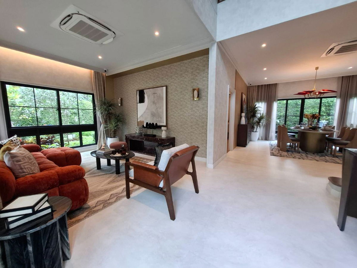 picture Open for sale, ready-to-move-in model home, luxuriously decorated, Setthasiri Ruamchok project, a company of Sansiri - 2/12
