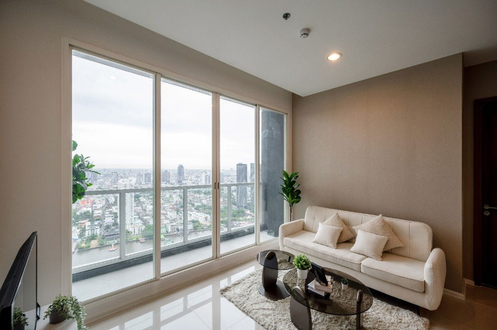รูป ขายคอนโด Menam Residences คอนโดวิวแม่น้ำเจ้าพระยา ใกล้ BTS สะพานตากสิน Asiatique เจริญกรุง พื้นที่ 88.89 ตร.ม. ชั้น 35 วิวแม่น้ำ - รูปที่ 2/20