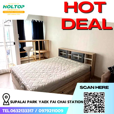 Condos for rent Central Pinklao : #R5358 Condo for rent Supalai Park Yaek Fai Chai Station
