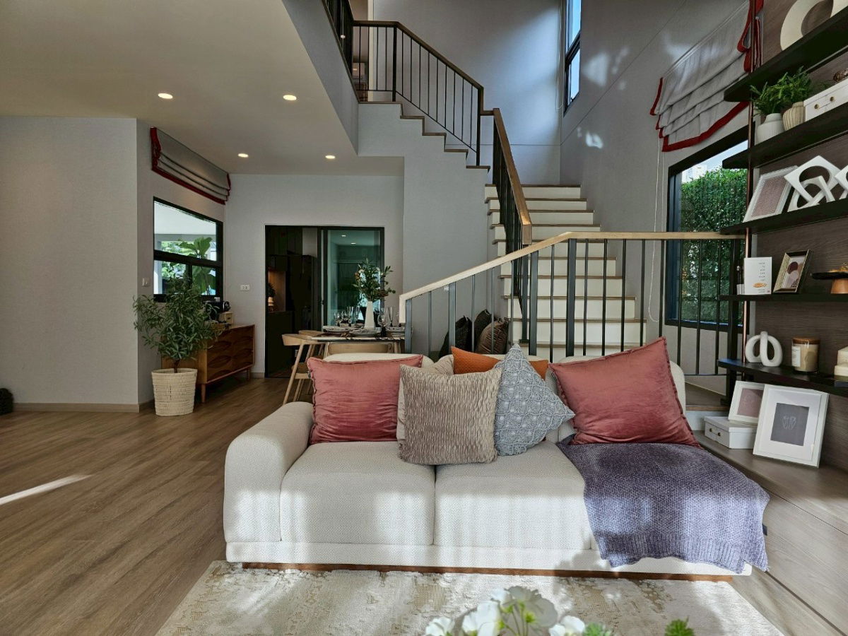 รูป บ้านตัวอย่าง สร้างใหม่พร้อมอยู่  โซนใหม่ ใกล้สวน    - รูปที่ 7/8