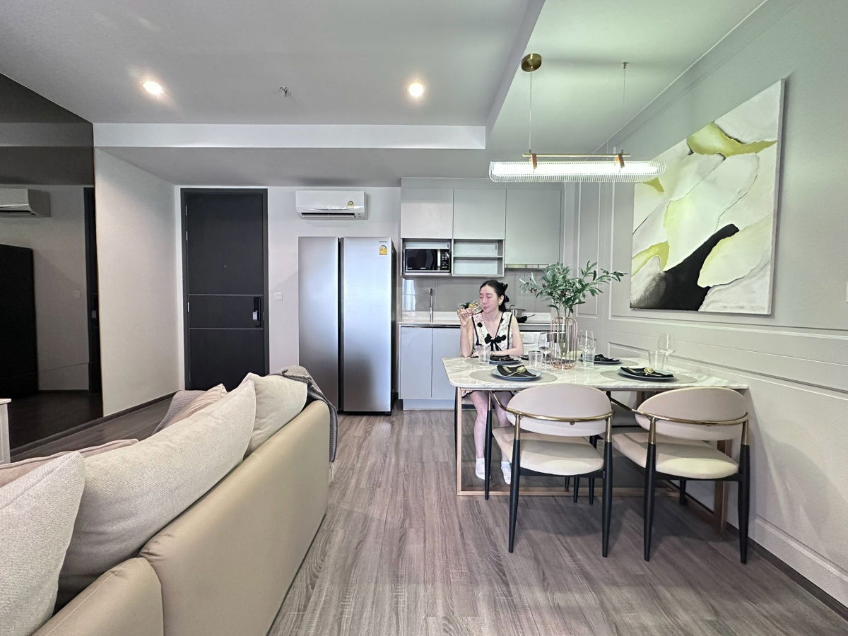 รูป ห้องขายหลุดจองไอดีโอ โมบิ รางน้ำ 2ห้องนอน2ห้องน้ำ ตกแต่งครบ ฟรีเครื่องใช้ไฟฟ้า - รูปที่ 1/8