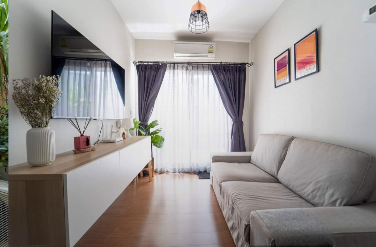 รูป A space play ratchada suttisan☎️ big 1 bed 42 sqm pool access‼️ only 16000/month ‼️NOW AVAILABLE 🔆✅ - รูปที่ 5/10