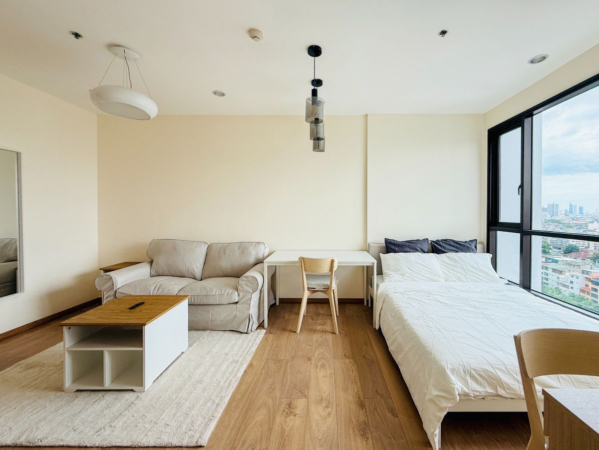 picture FSTT107 For rent, Fuse Sathorn-Taksin condo, 15th floor, city view, 28.89 sq m, 15,000 baht, 064-959-8900 - 3/8