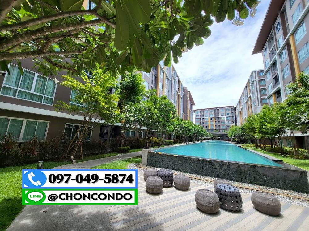 รูป DCondo ดีคอนโด ชั้น3 ตึกB  ------------วิวโล่ง------------Tel 097-049-5874 (Line: @choncondo มี@ด้วย) - รูปที่ 12/12