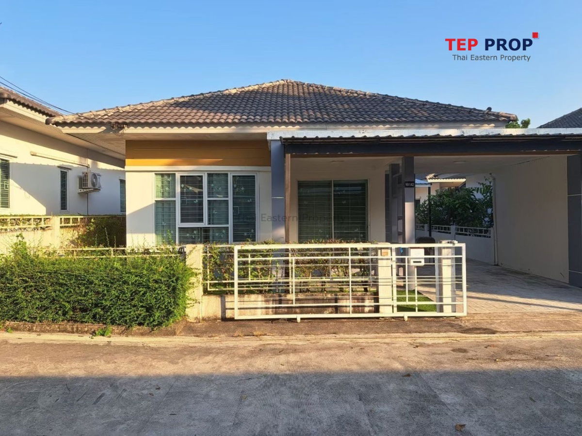 รูป ขายบ้านเดี่ยวราคาถูก พร้อมผู้เช่า พิกัด : บ้านพรภิรมย์สาย 11 นิคมพัฒนา ระยอง - รูปที่ 1/18