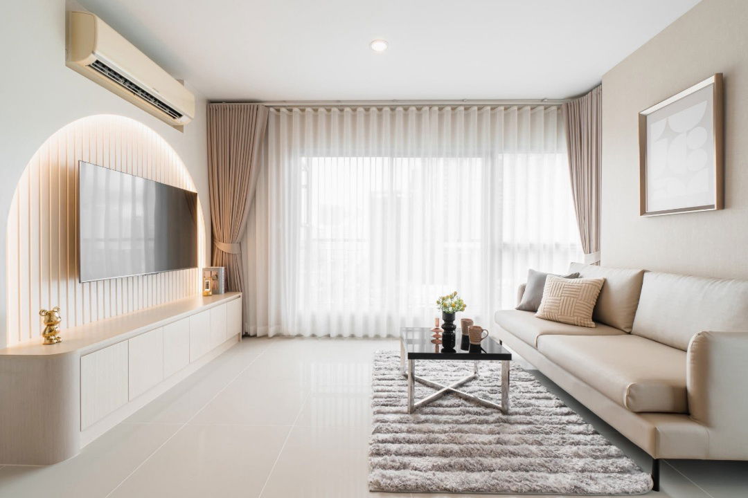 รูป ให้เช่า Aspire พระราม 9 (2 bed room) วิวทิศเหนือชัดเจนมาก ตกแต่งสวย พร้อมเข้าอยู่ - RW006734 - รูปที่ 7/8