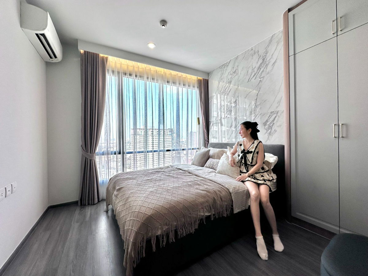 รูป ห้องขายหลุดจองไอดีโอ โมบิ รางน้ำ 2ห้องนอน2ห้องน้ำ ตกแต่งครบ ฟรีเครื่องใช้ไฟฟ้า - รูปที่ 4/8