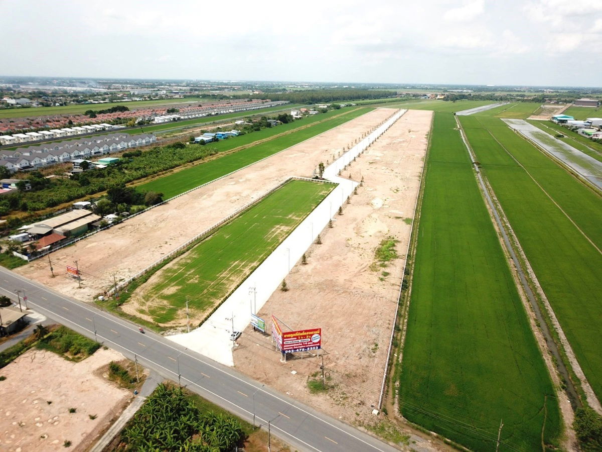 รูป (ขาย) ที่ดินแบ่งขาย สร้างโรงงานในโครงการลำลูกกา คลอง 8 สาธารณูปโภคครบ ใช้งานได้ทันที ไม่ต้องเดินระบบเอง - รูปที่ 3/4