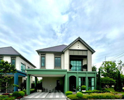 บ้านเดี่ยว เวิร์คพอยท์ เอ็นเทอร์เทนเมนท์ : บ้านใหม่โซนรังสิต บรรยากาศริมน้ำใกล้ทางด่วนเพียง 1 กม. สราญสิริ รังสิต2